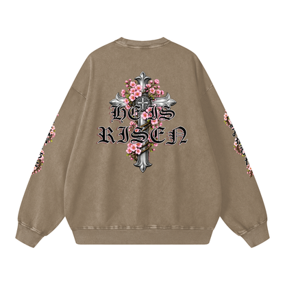 "HE IS RISEN" CB- Oversized Sweatshirt