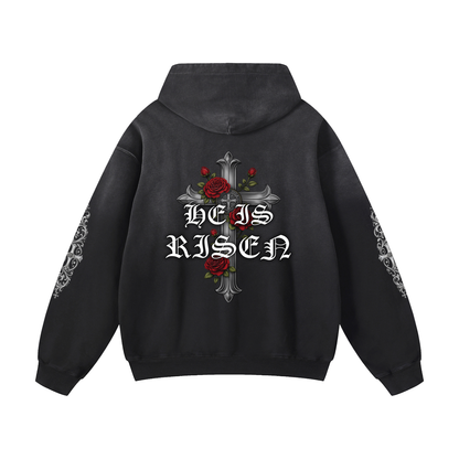 "HE IS RISEN" Oversized Hoodie