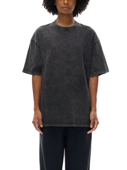 "HE IS RISEN" Snow Washed Oversized Cotton T-Shirt